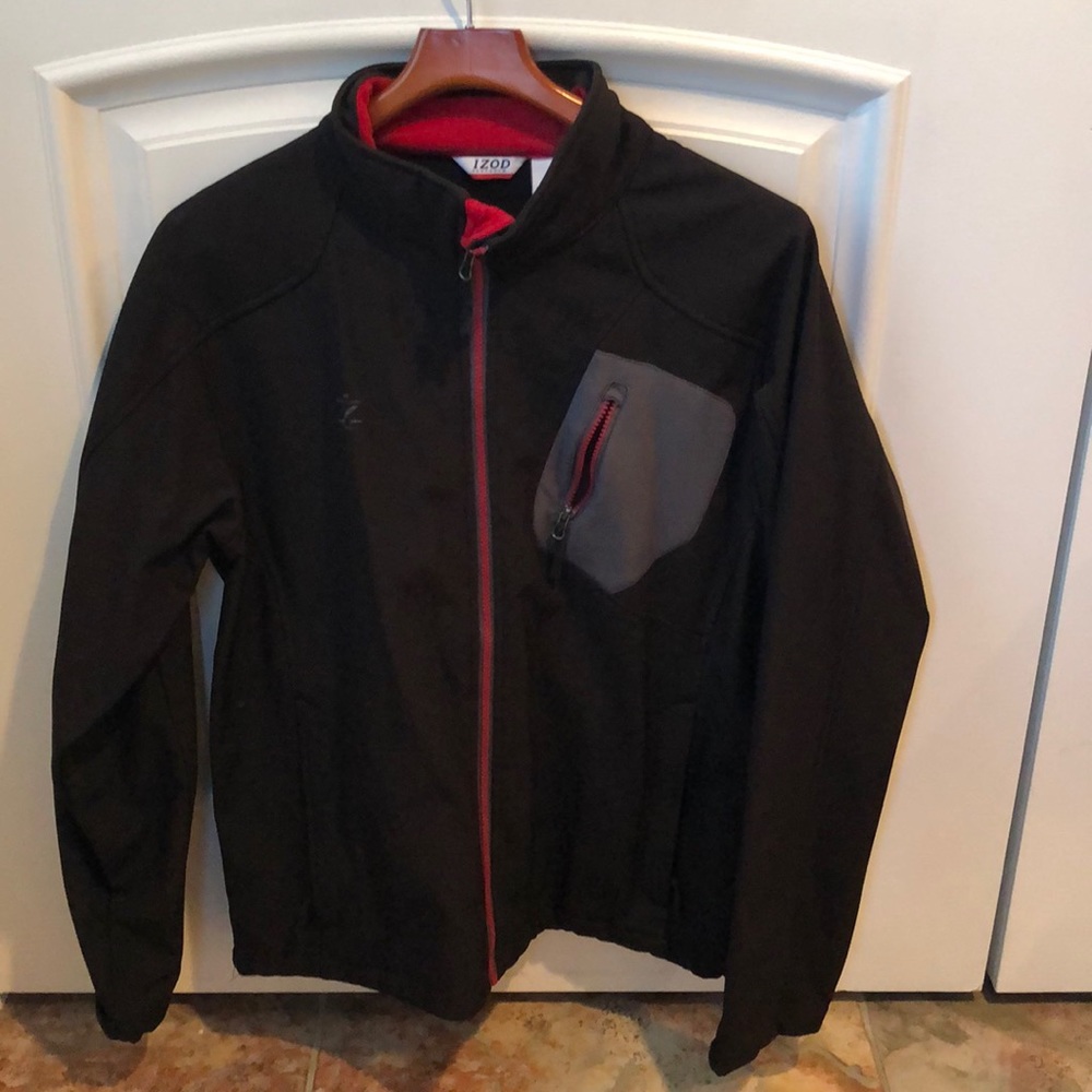 Mens lightweight Izod Black Jacket